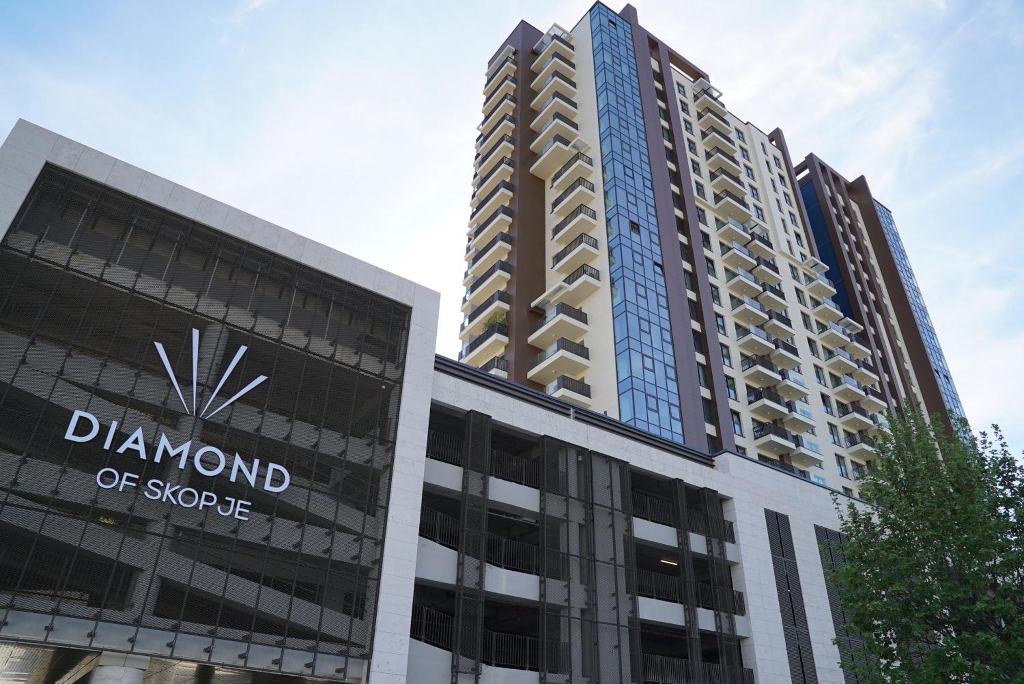 Diamond 72 Apartment , Skopje City - Center, Diamond Residences, Free Parking Exteriör bild